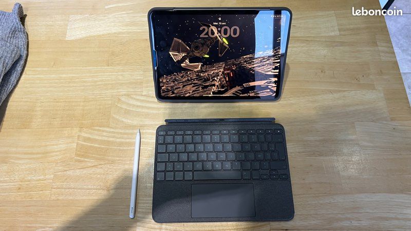 IPad Pro M2 256Go Wi-Fi + Cellular garantie 10/2026 + Apple Pencil 2 + Logitech Combo Touch (image 2)