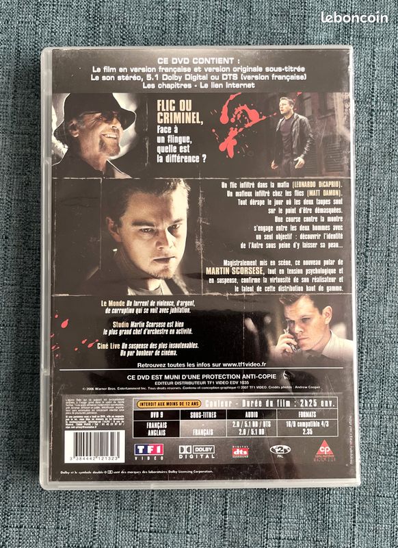 DVD "Les infiltrés" (image 2)