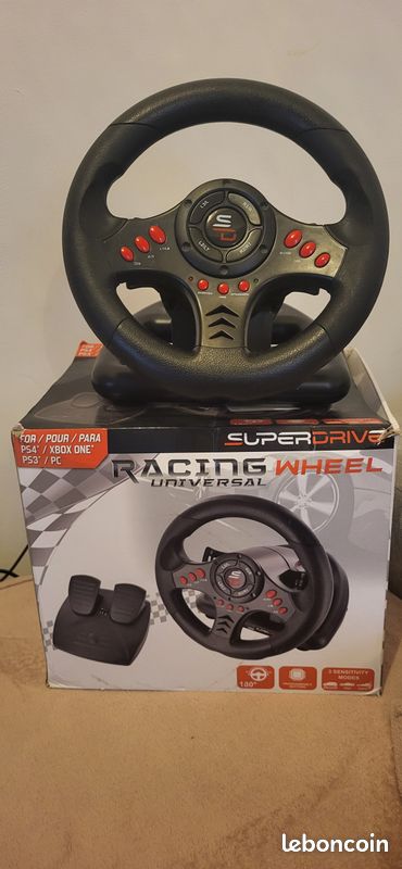 Volant et pédales de jeu Vidéo PRO Race Pro SV200 compatible Xbox Séries X|S PS3 PS4 SWITCH PC SUBSONIC (image 3)
