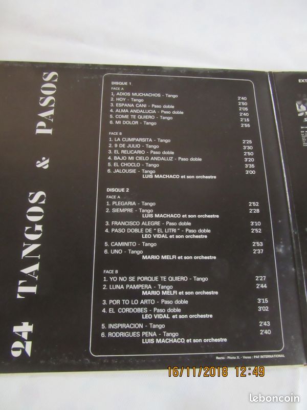 24 TANGOS et PASOS - double vinyls 33 T (image 2)