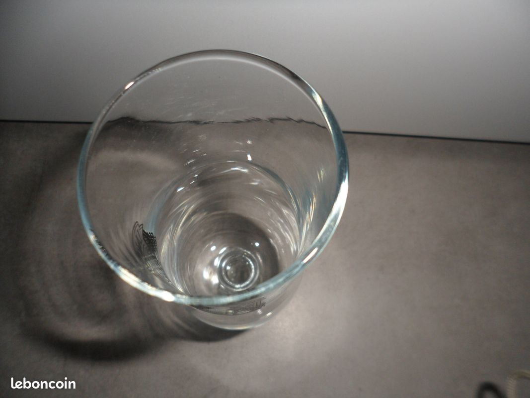 1 verres à pied NEUF Bière du Démon Années 90 Vintage vase ou pot à crayons (image 7)