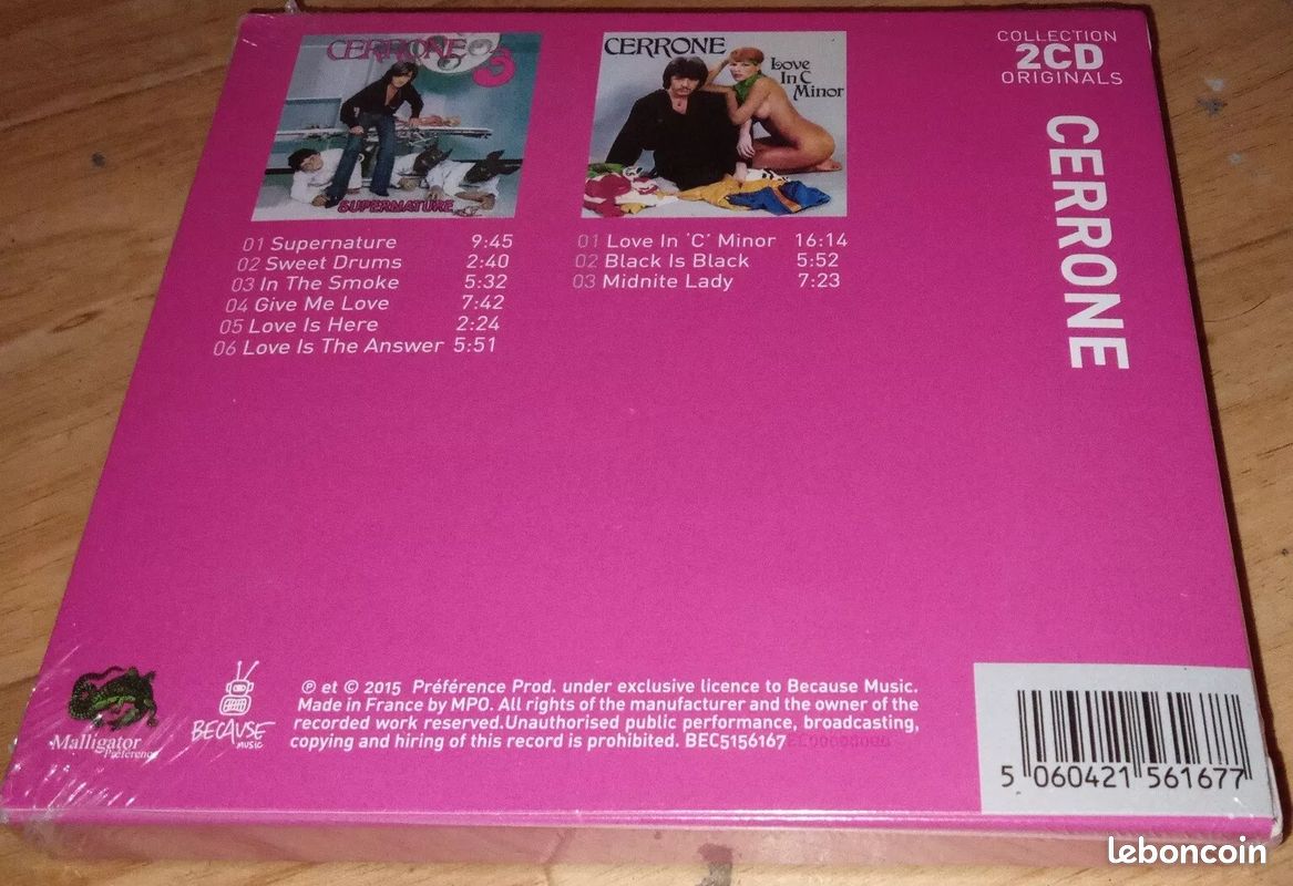Neuf scelle cerrone 3 / coffret 2 cd / supernature / love in c minor (image 2)