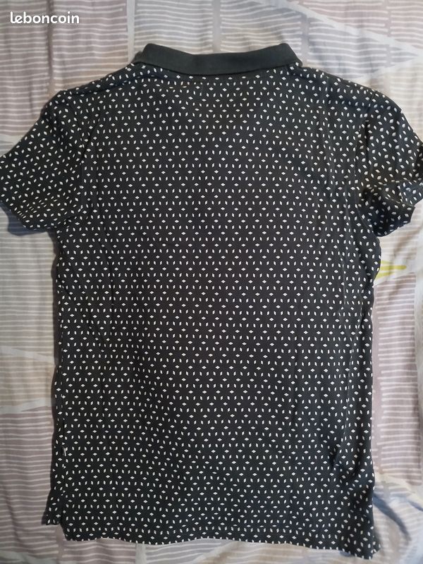 T-shirt garçon polo gris et blanc T.S Firefly (image 3)