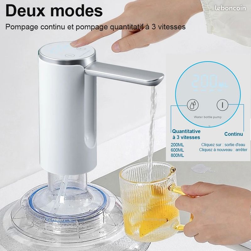 Peggybuy Distributeur D'eau Automatique De Bureau Pompe à Eau Smart Tray Faible Bruit Blanc