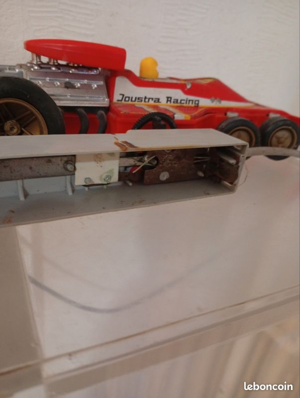 Jouet Ancien Voiture Filoguidée Joustra Formule 1 - Vintage 1970 - Occasion - Plastique