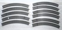 10 Rails Courbes Jouef HO R12 3/4 (36 Traverses) - Occasion, Pour Train Miniature