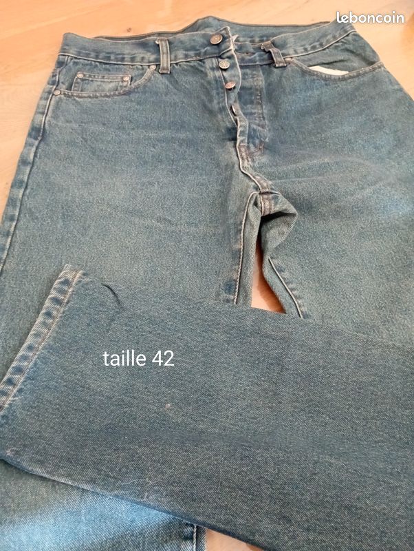 Pantalon jean mixte taille 42 (image 1)