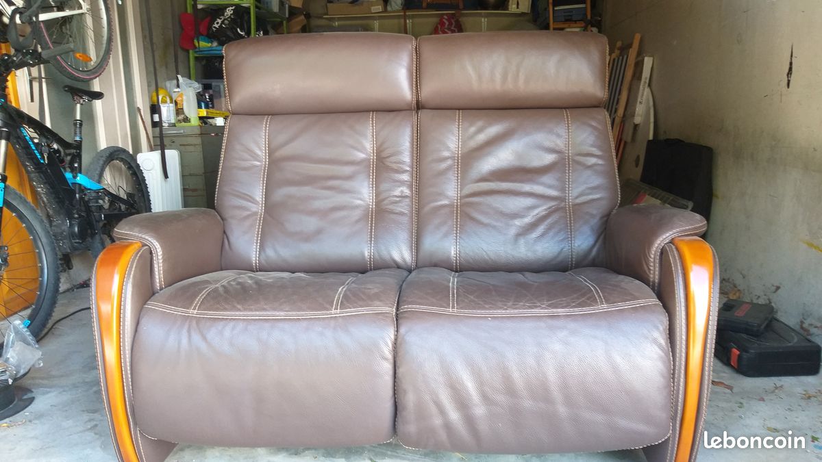 Vends 2 canapés de 2 places chacun (image 1)