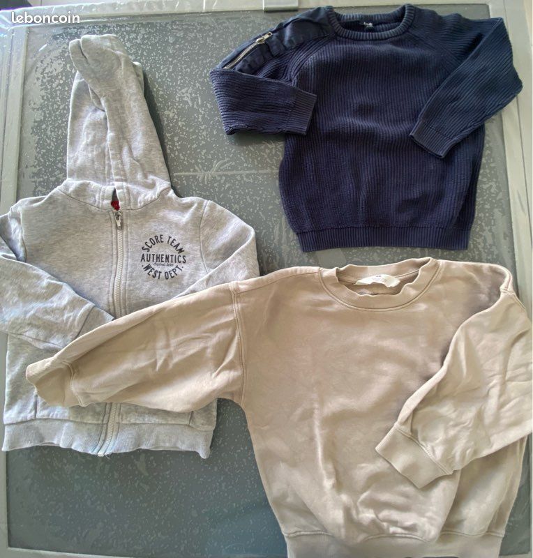 Lot 2 pulls et 1 veste (image 1)