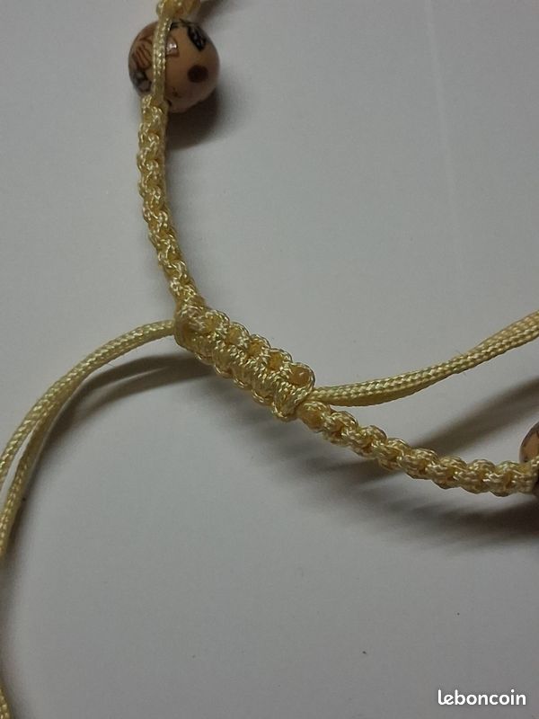 Bracelet avec perles réglable et ajustable comme neuf (image 4)