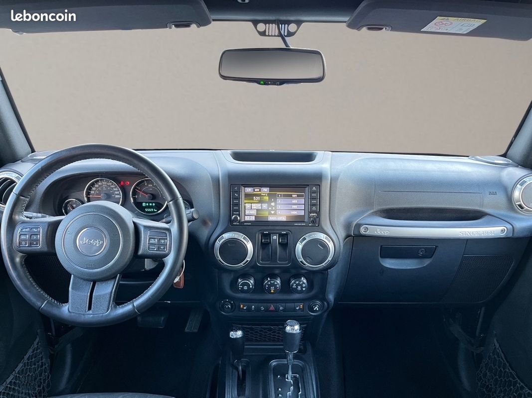 Jeep Wrangler Unlimited 2.8 CRD 200cv 4WD BVA Sahara Hard Top Régulateur Sièges Chauffants JA18 LIVRAISON POSSIBLE (image 4)