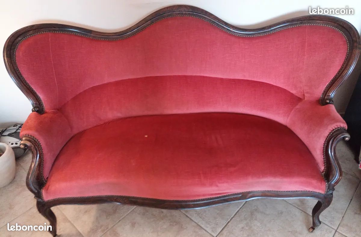 Banquette canapé Napoléon III (image 1)