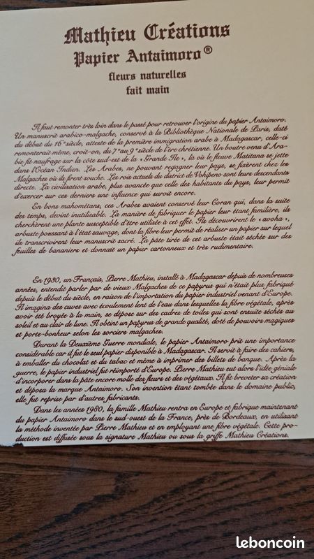 Papier Antaimoro (image 2)