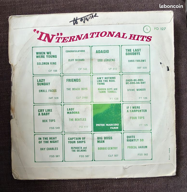 The Beatles Hey Jude / Revolution 7" Odeon FO 127 France (image 2)