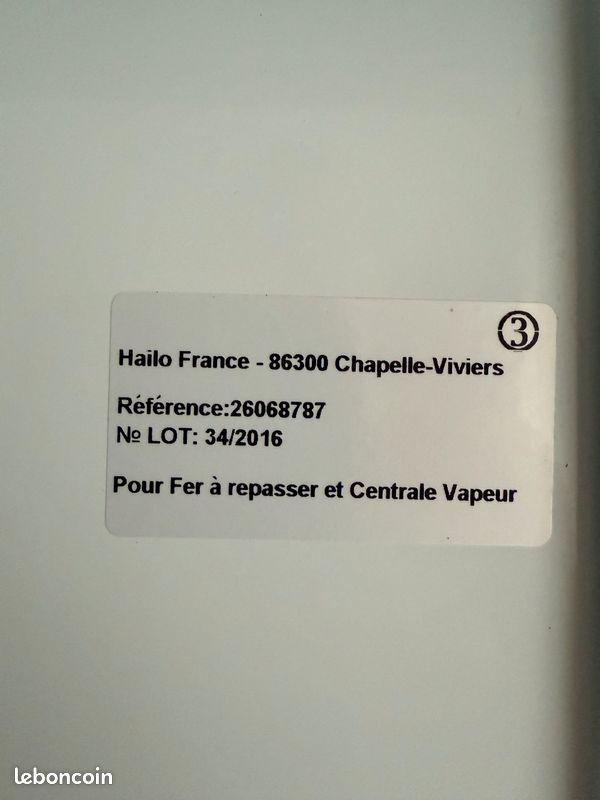 Table à repasser pour Pour Fer à repasser et Centrale Vapeur Hailo France parfait état (image 6)