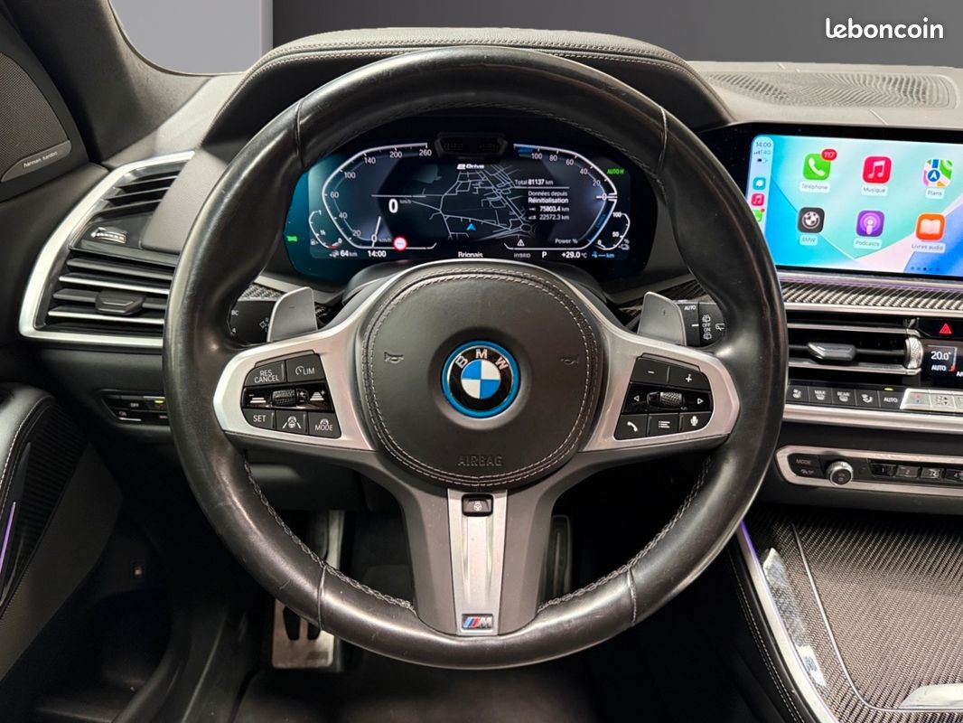 BMW X5 G05 45e xDrive 394 M Sport BVA8 Tanzanite Blue Harman Kardon Sièges M Sky Lounge Garantie 12 mois (image 12)