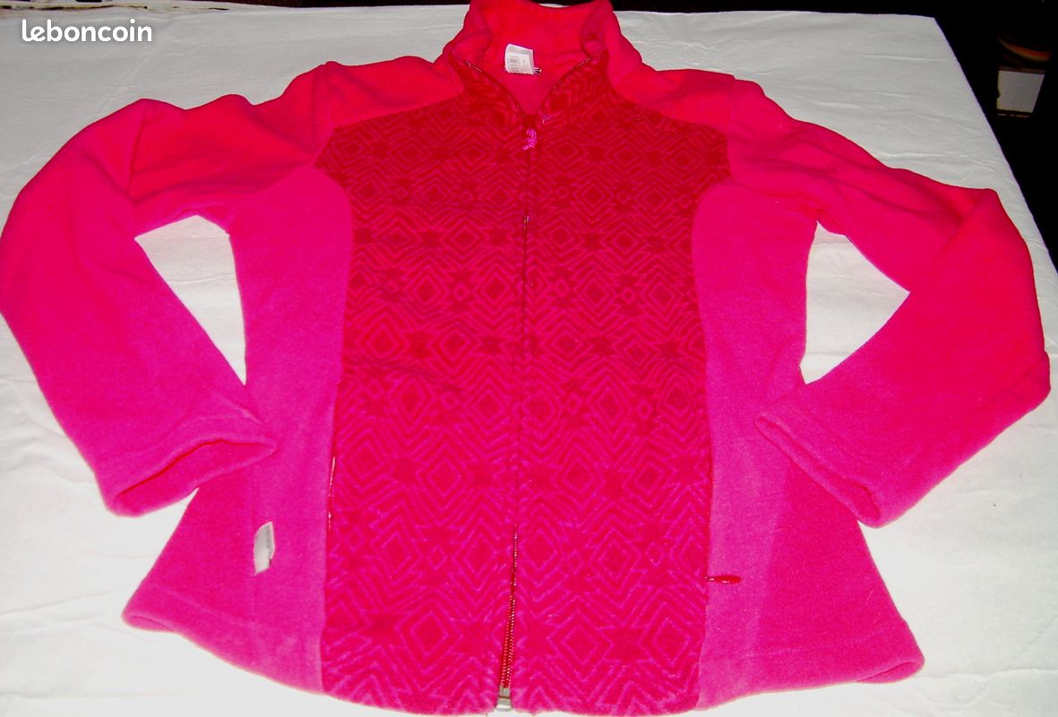 2 polaires Decathlon de randonnée fushia T.XS (vic)21 (image 3)