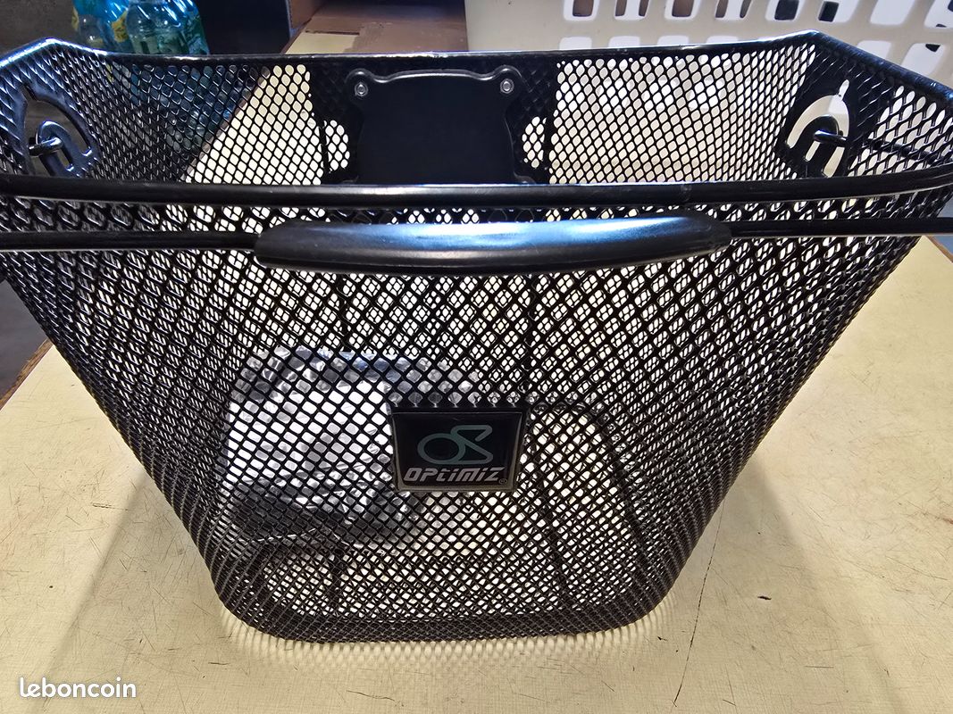 Panier Vélo Adulte Colorbasket – Beige Osier – Fixation Avant, Tout Temps