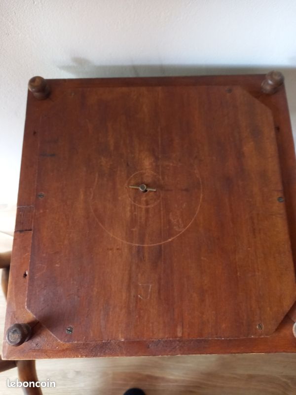 Ancien Dessous de Plat Musical Faïence et Bois Plusieurs Mélodie