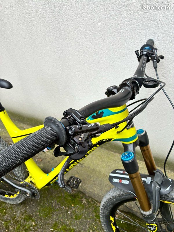 Renfort De Frein VTT Salsa Booster - Jaune (années 90/00) - Montage Arrière