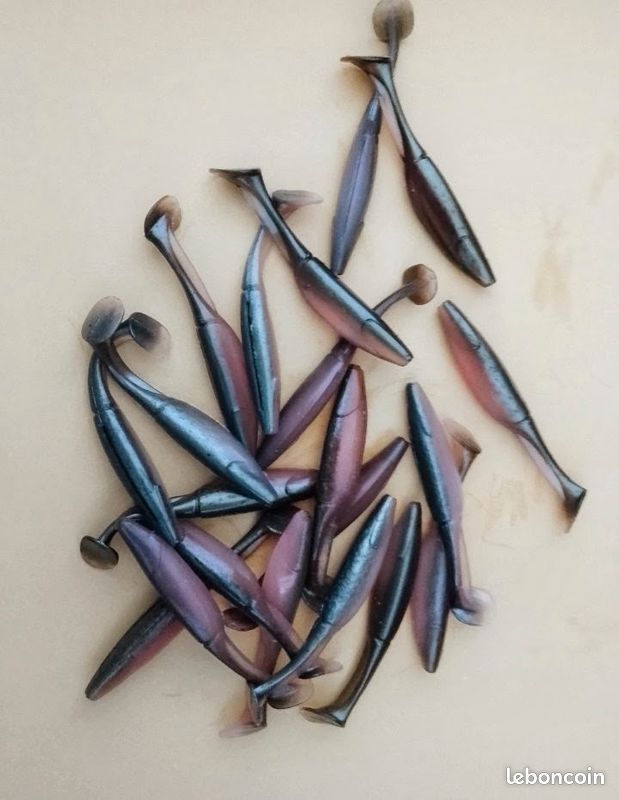 Sachet de 20 shads Balzer Shirasu Suki Swimmer 7,5 cms (image 1)