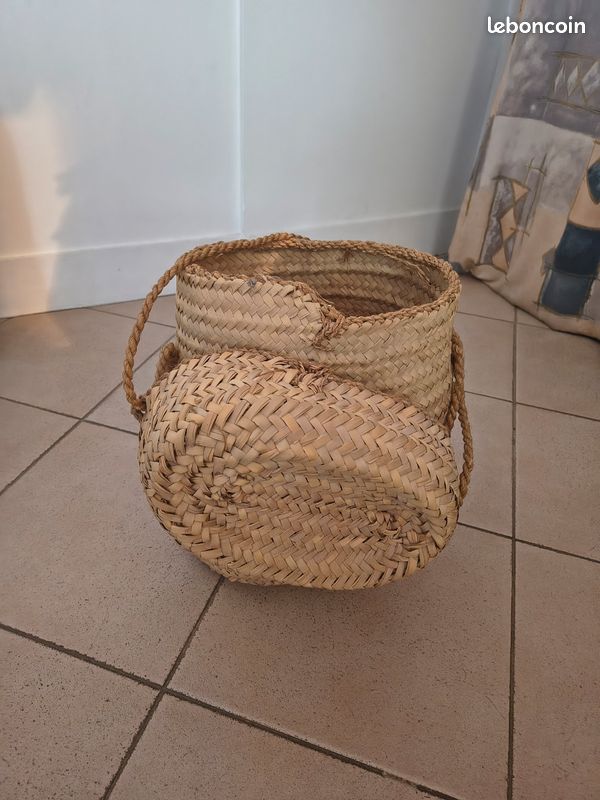 Panier en osier vintage (image 2)