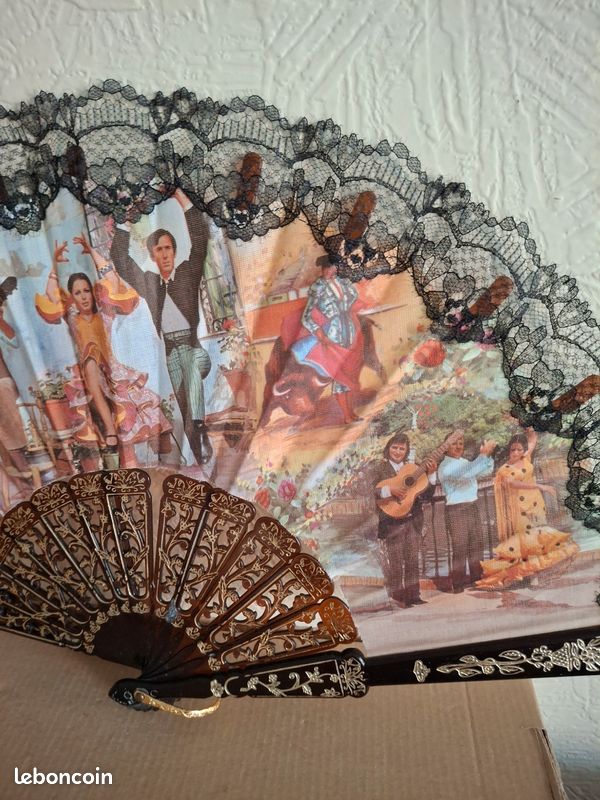 Eventail Vintages Danseurs espagnols (image 3)
