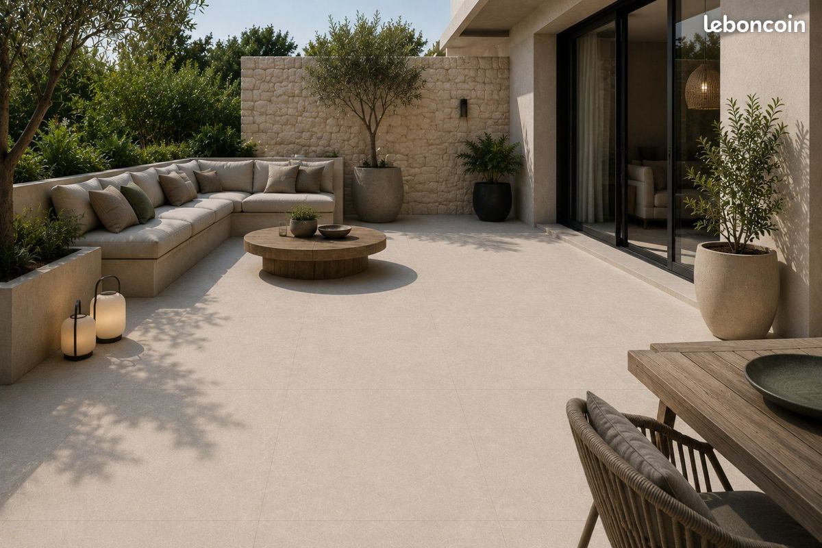 🔥GRAND DESTOCKAGE DE JUILLET - DALLE EXTERIEUR PIZARRA WHITE 60x60🔥 (image 4)