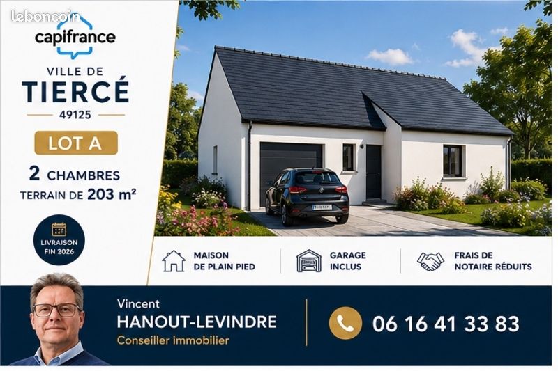 Maison 4 pièces 75 m² · à Tiercé · 75 m² · 221 500 €