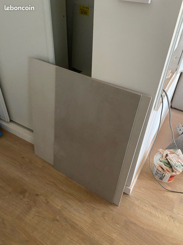 Carrelage gris effet béton ciré 80x80 (image 2)