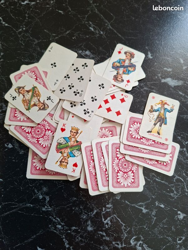Jeu De 54 Mini Cartes Vintage URSS 1970 - Souvenir Ukraine 7 Cm