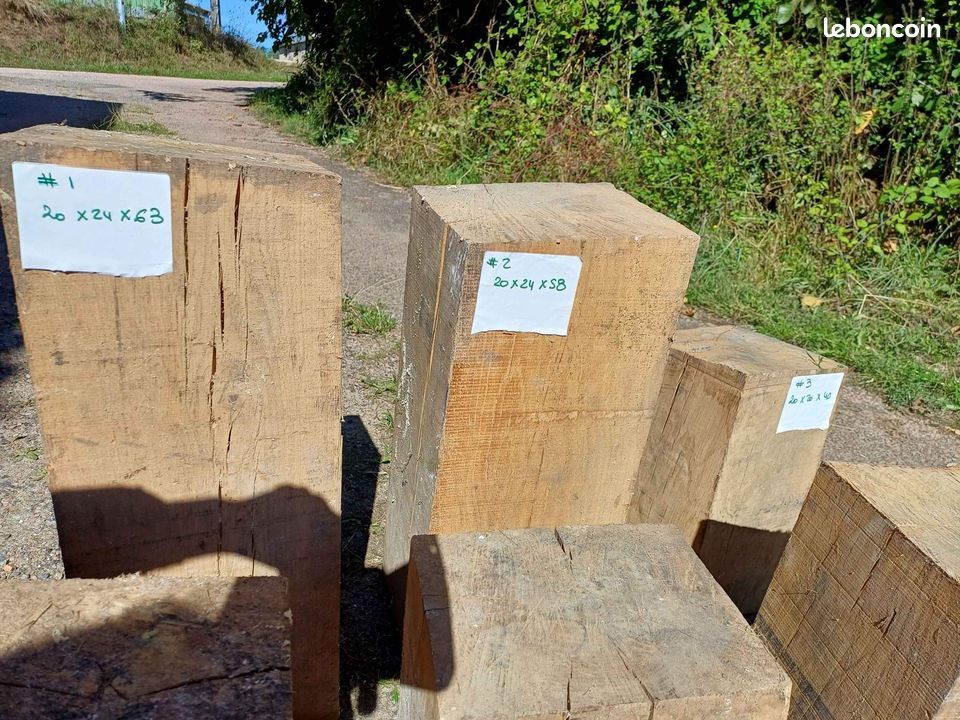 Lot de cubes en chêne massif bruts (image 4)