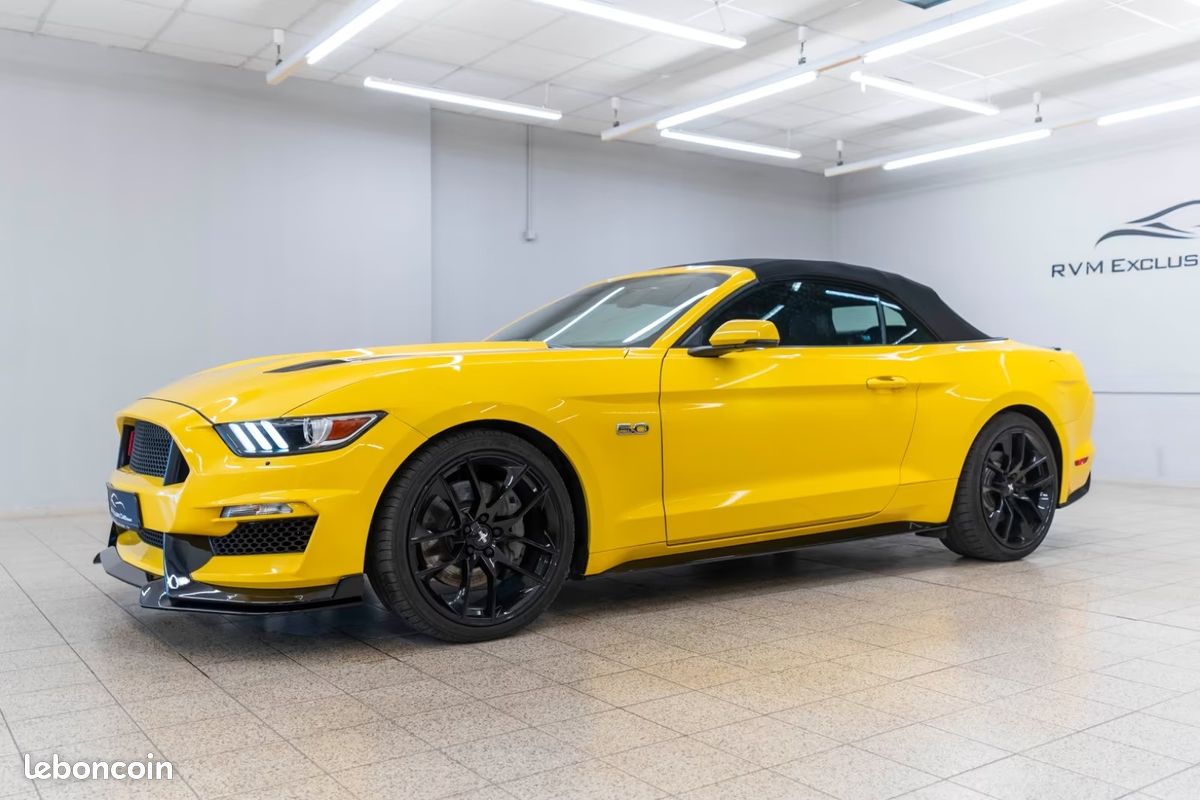 FORD Mustang GT CABRIOLET 5.0 V8 426CH BVA - GPL - CUIR - APPLE CARPLAY (image 1)