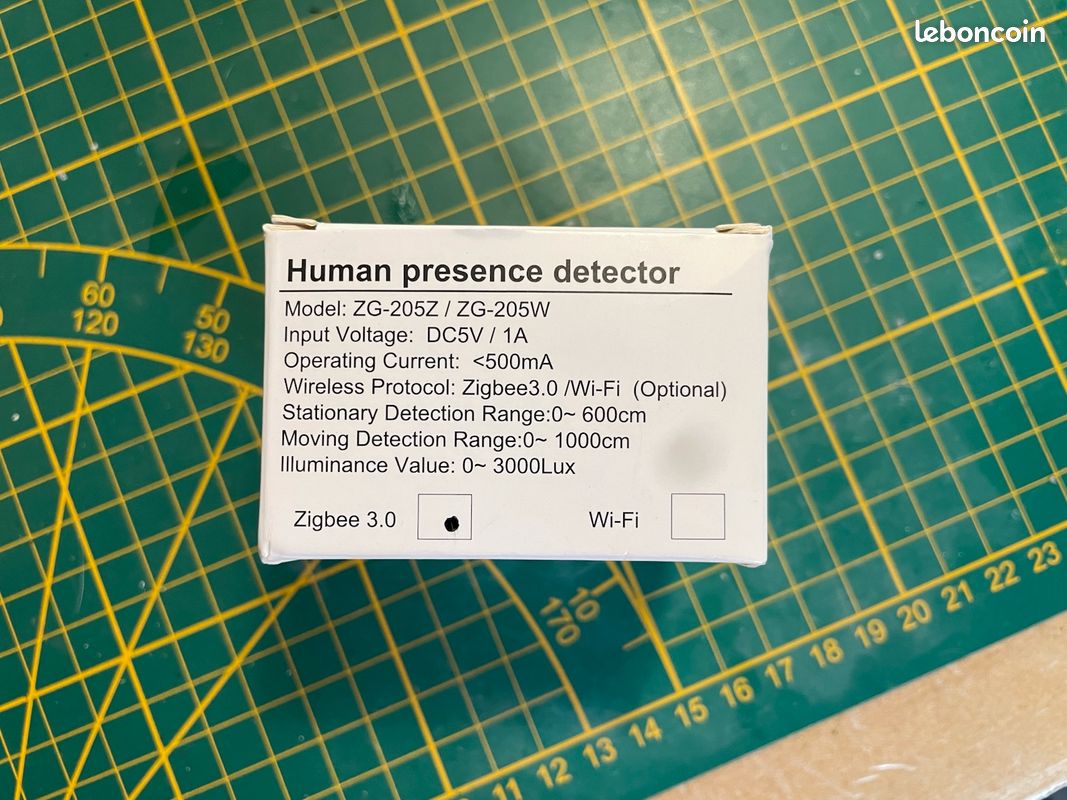 Détecteur de présence humaine millimétrique 5.8GHz zigbee - usb (image 5)