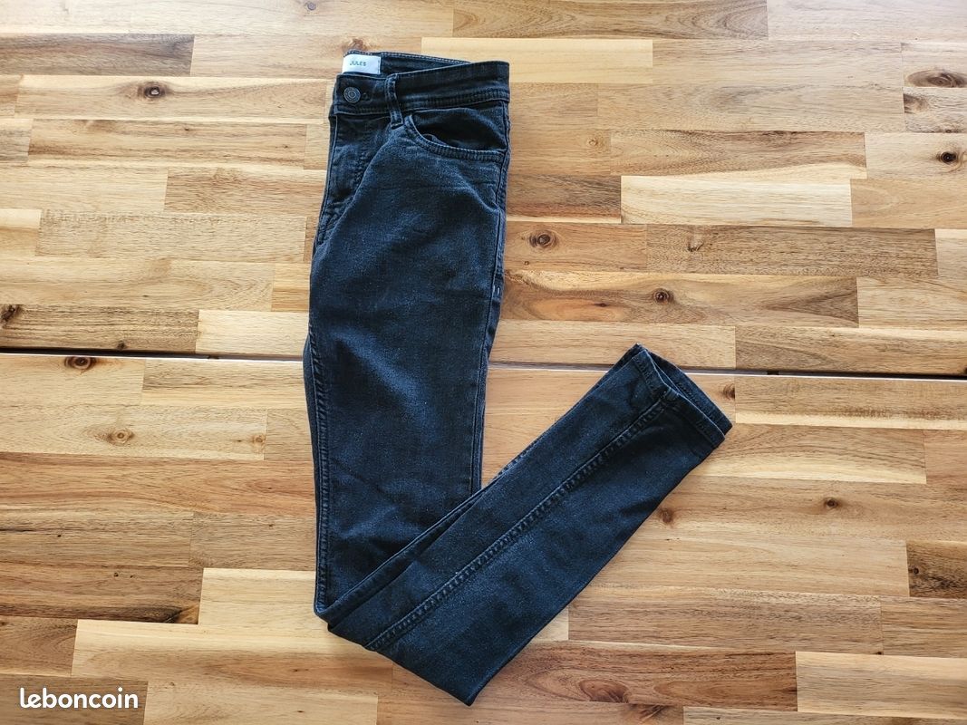 Pantalon jean skinny noir homme Jules taille 32 XXS (image 1)
