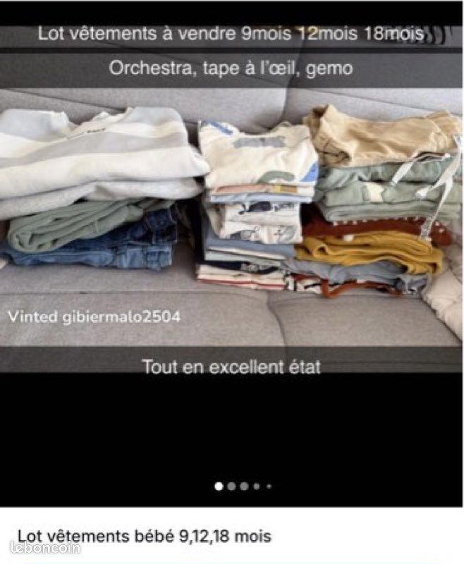 Vêtements bébé garçon (image 1)