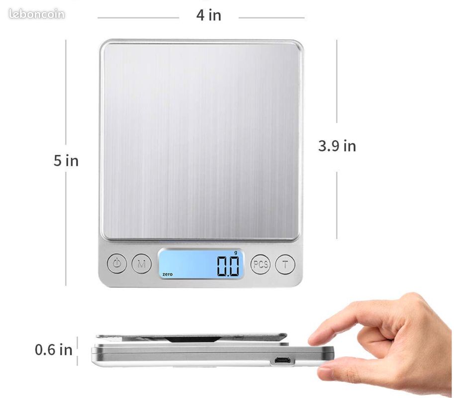 Balance De Cuisine Électronique Précise - Forme Cuillère, Mesure De 0.1g à 500g