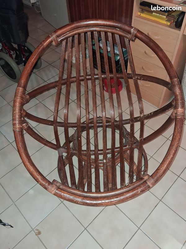 Fauteuil rotin (image 4)