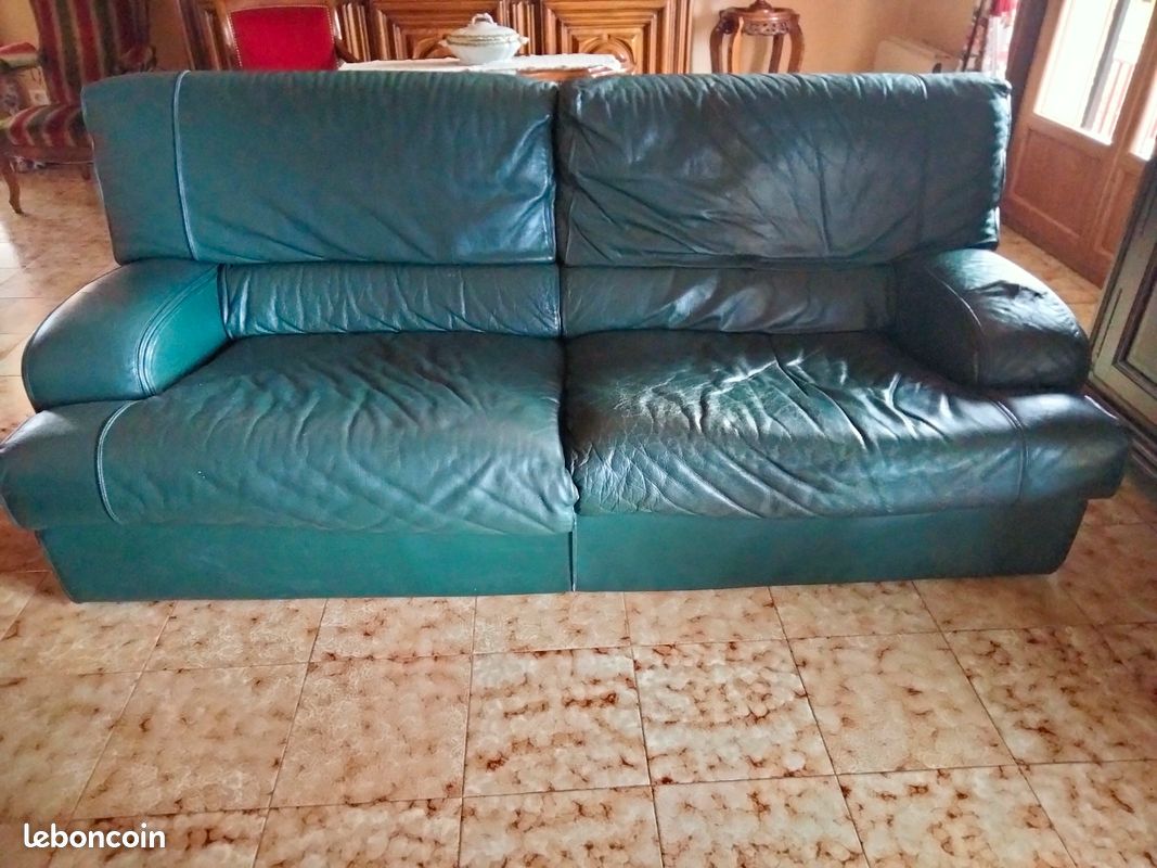 Canapé cuir (image 1)