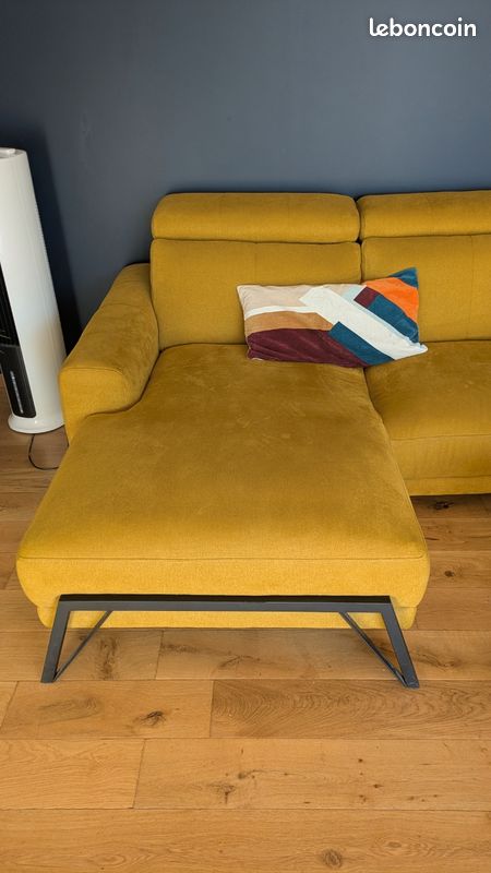 Canapé en tissu orange d'occasion - Annonces meuble