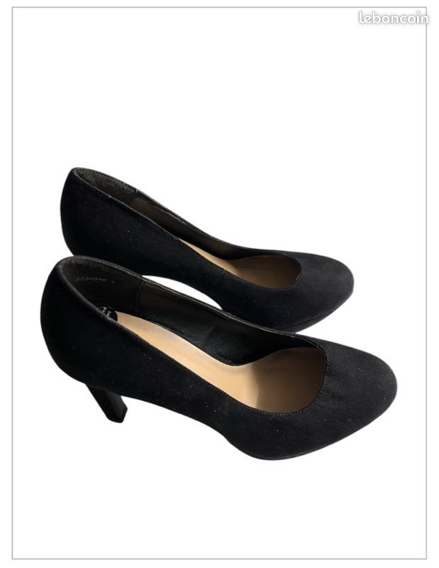 Chaussures à Talons Noirs New Look – Taille UK 7 – Portées Seulement 3 Fois – Occasion