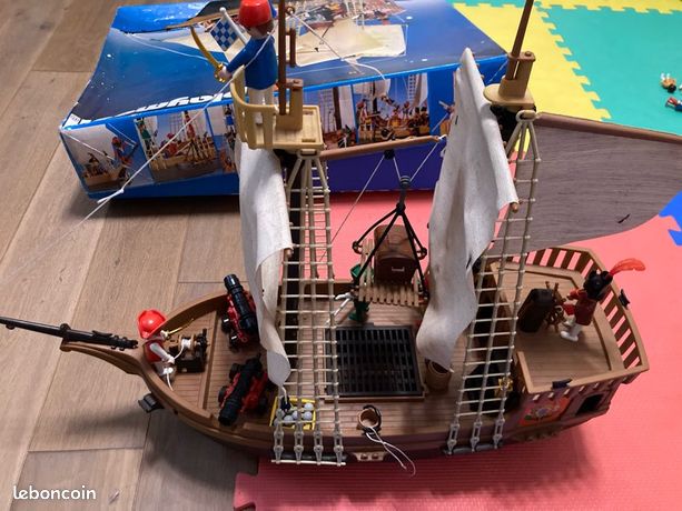 Bateau pirate (3550) PLAYMOBIL Vintage des années 80 Jeux Jouets