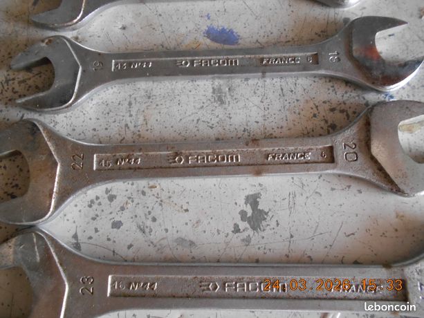 Clé plate à œillet professionnelle en chrome-vanadium VAR