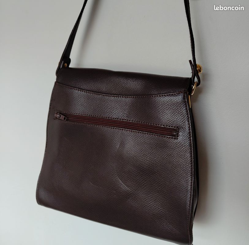 Sac cuir bandoulière Pourchet vintage Accessoires Bagagerie