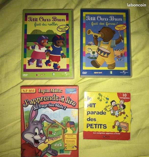 Lot 3 de 4 DVD & CDROM. Enfant 4-9 ans. Mixte (image 1)
