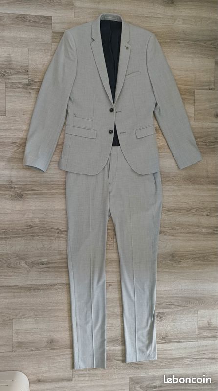 Costume Coupe-corps Argent 2 Pièces - Vinyle Léger Imperméable - Unisexe - Neuf Avec étiquettes