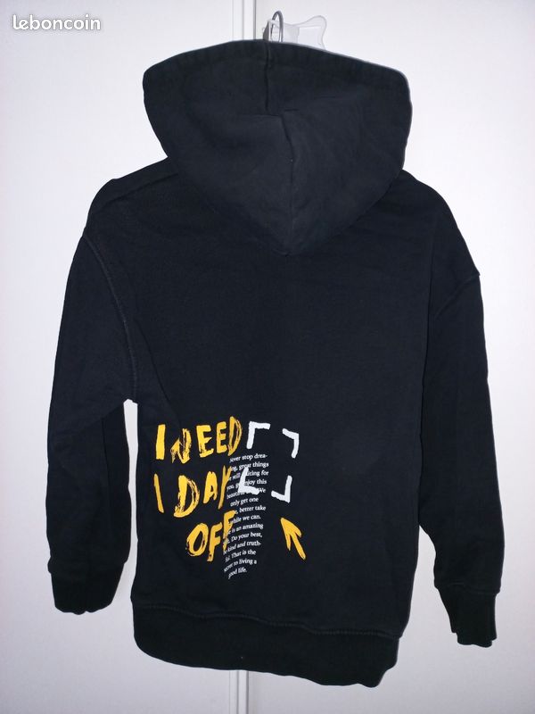 Sweat à capuche zara : Achat occasion | T-shirts (garçon) Zara Noir 7 ans (123-128 cm) Très bon état