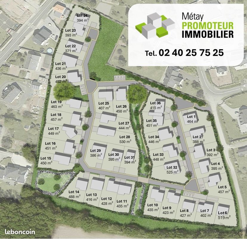 Terrain 530 m² · à Saint-Mars-du-Désert · 530 m² · 125 000 €