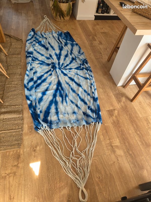 Grande toile hamac bleue brésilienne Marañon (image 1)