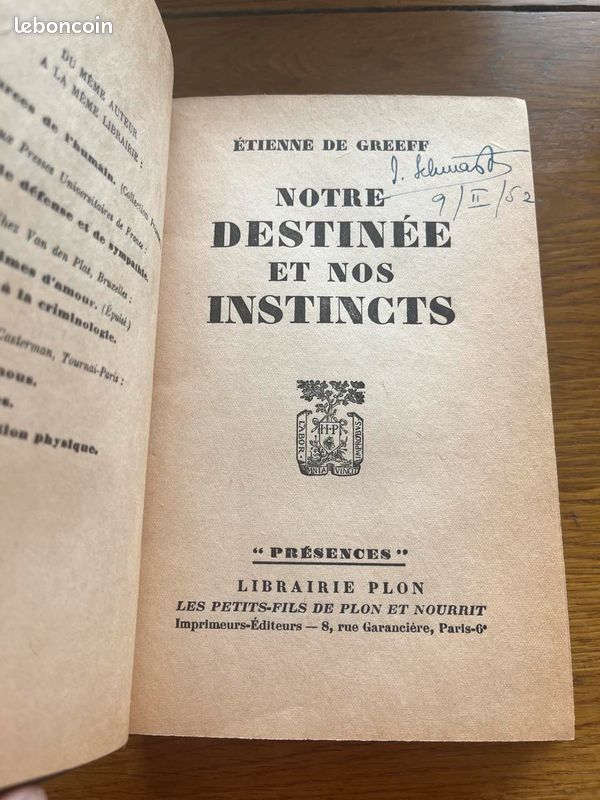Notre destinée et nos instincts (image 1)